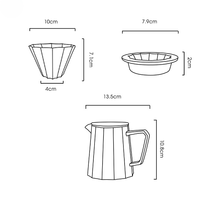 Vintage Style Coffee Pot Set