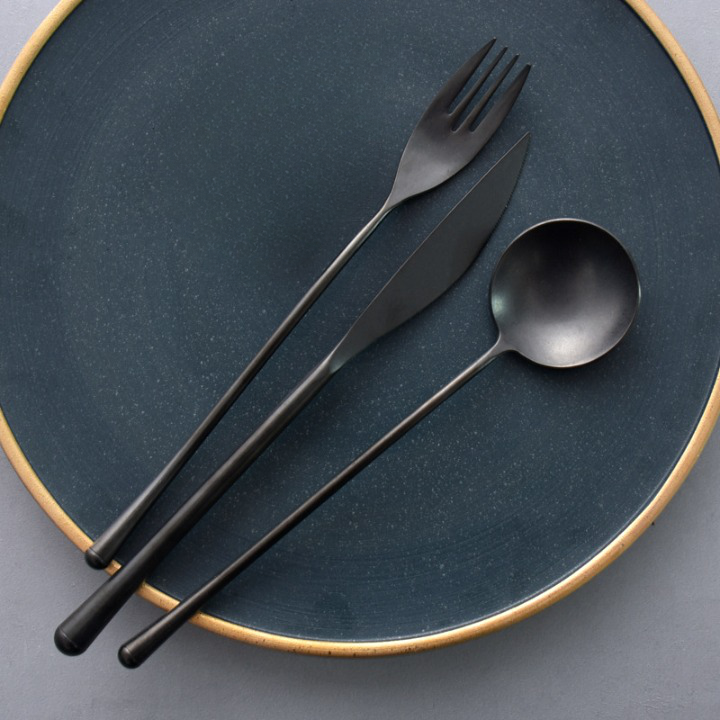 Black Stainless Steel Cutlery