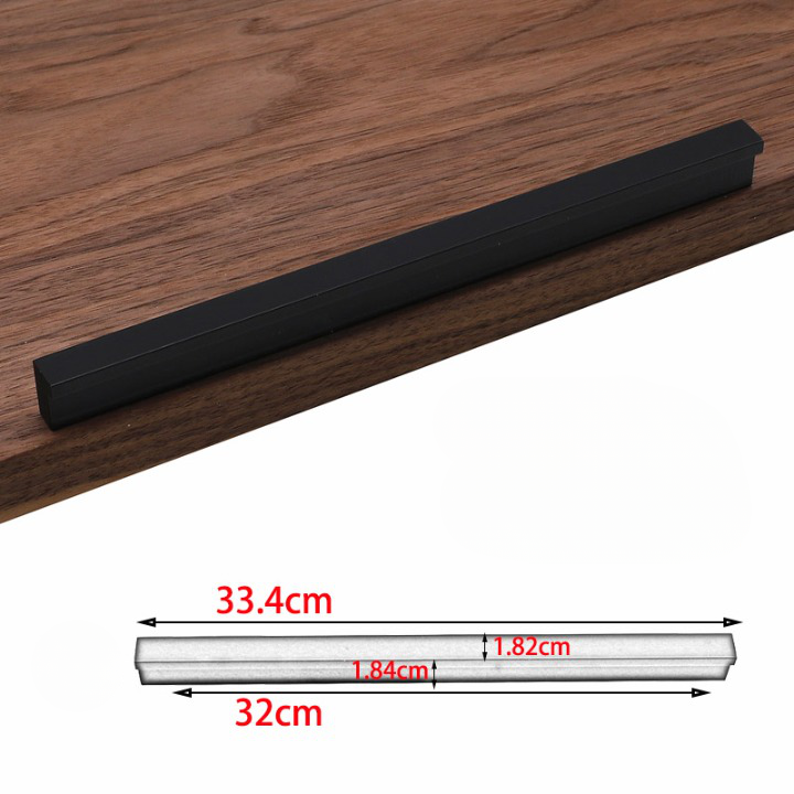 Thin Black Metal Furniture Cabinet Handles