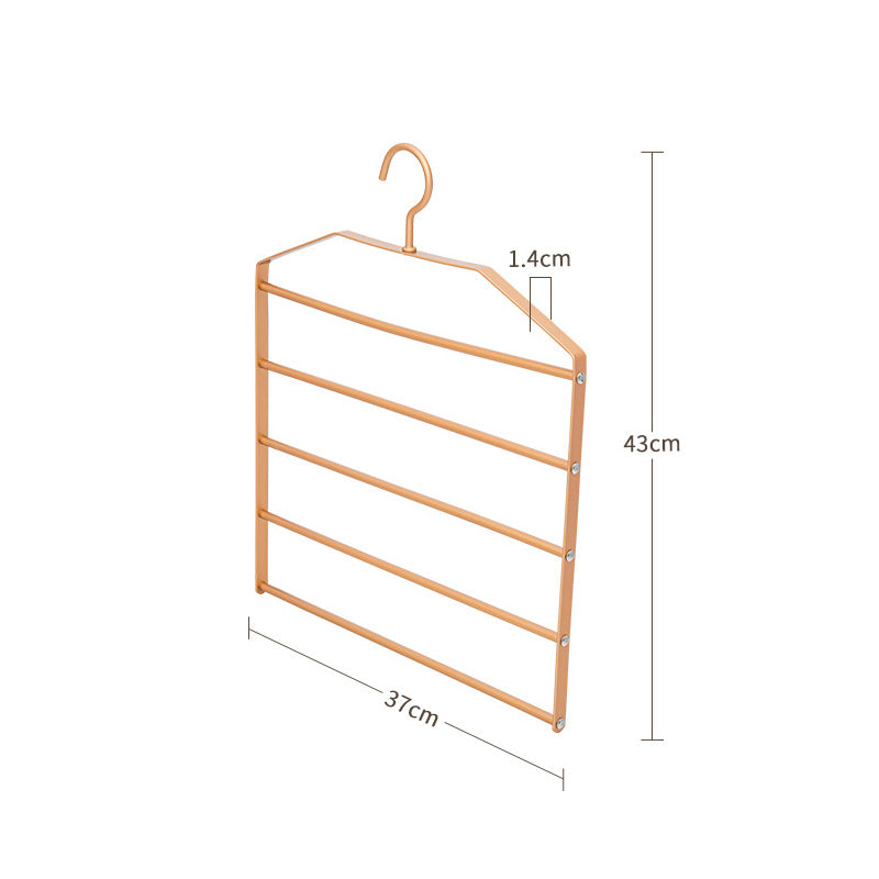 5 in 1 Light Lux Multi-Layer Hanger Wardrobe Rack