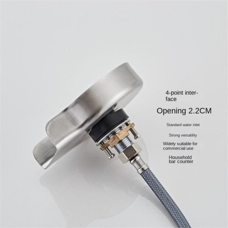 Stainless Steel High-Pressure Glass Washer with Silicone Top