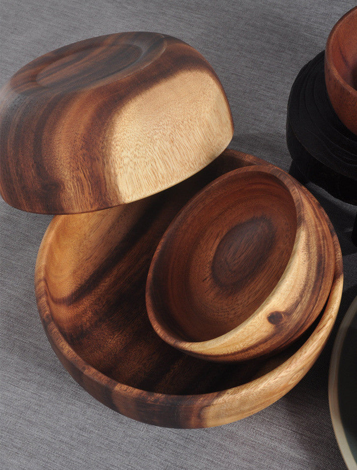 Wooden Salad Bowls + Wooden Spoons