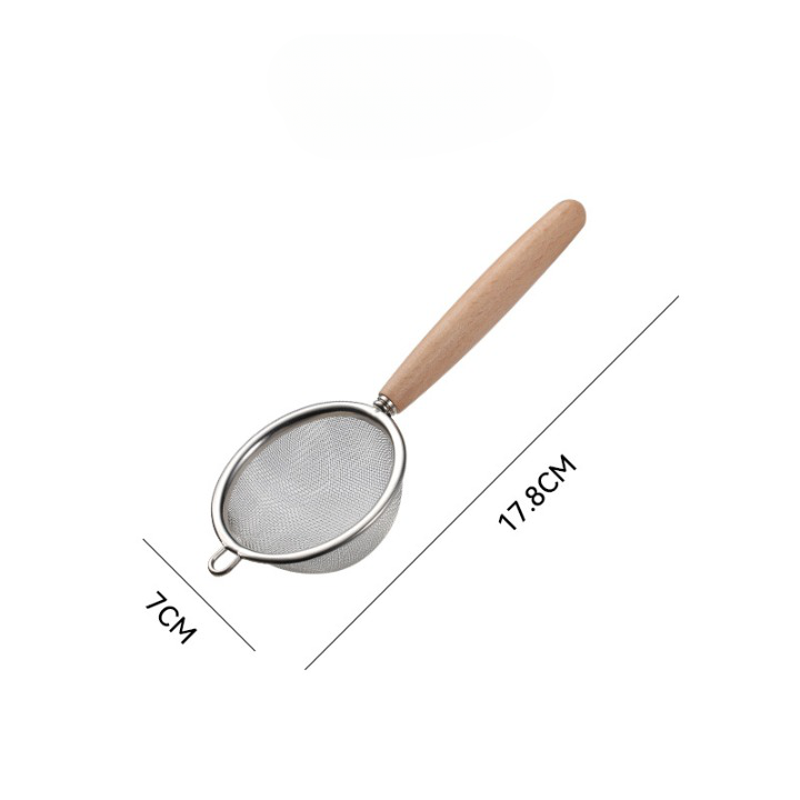 Wooden Handle Fine Mesh Strainer
