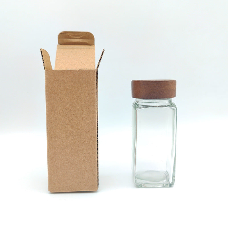 Spice Jar with Wooden Lid