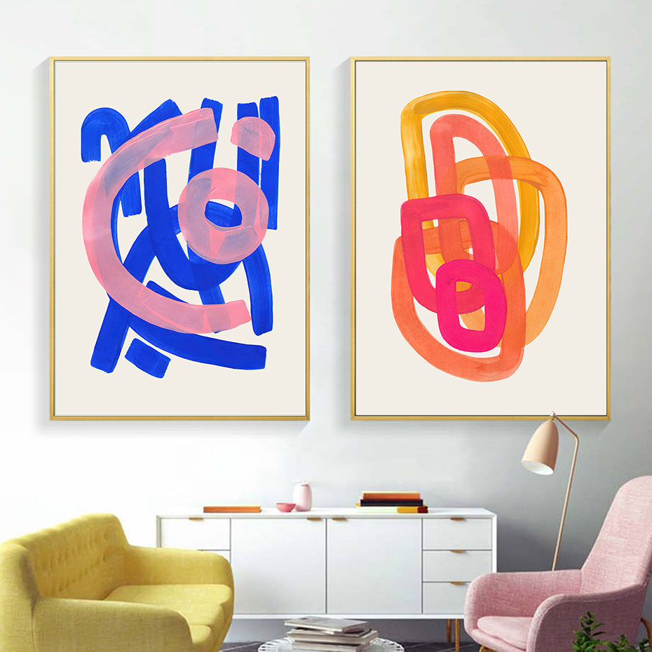 Brush Strokes Canvas Poster