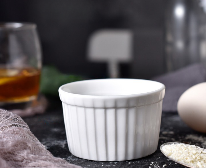 White Ceramic Baking Bowls (Set of 4)
