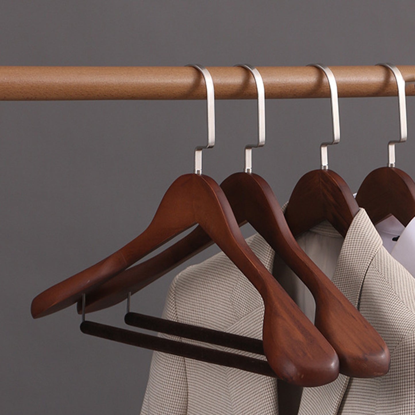 Vintage Style Wood Lux Wardrobe Hanger