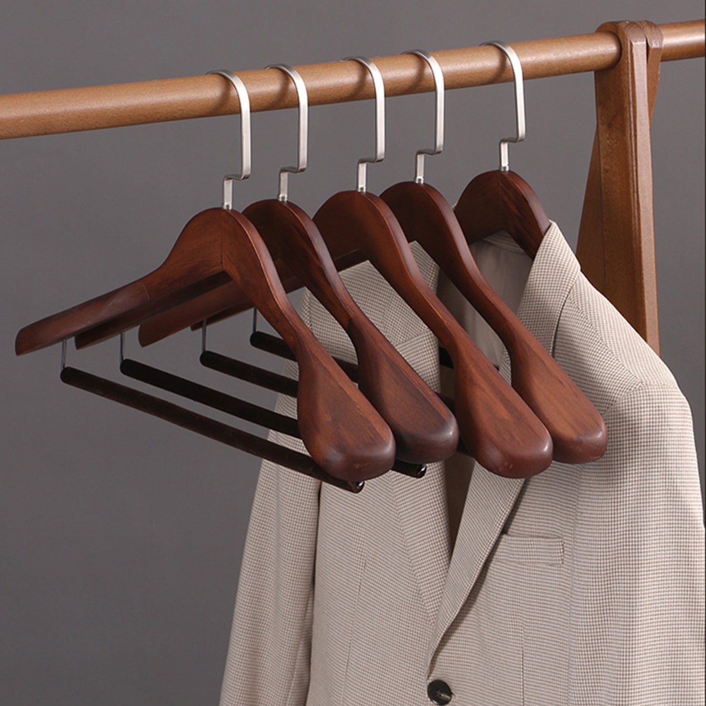Vintage Style Wood Lux Wardrobe Hanger