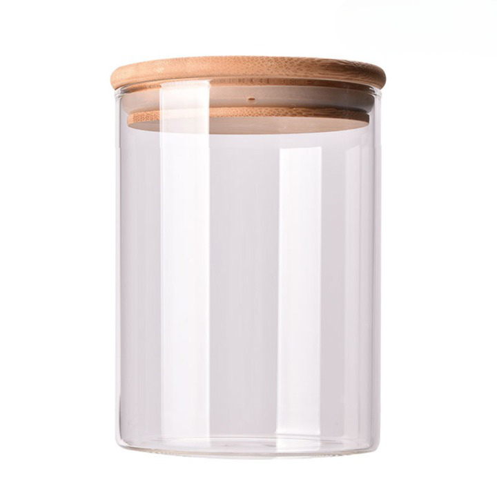 Oval Glass Organizer Jars