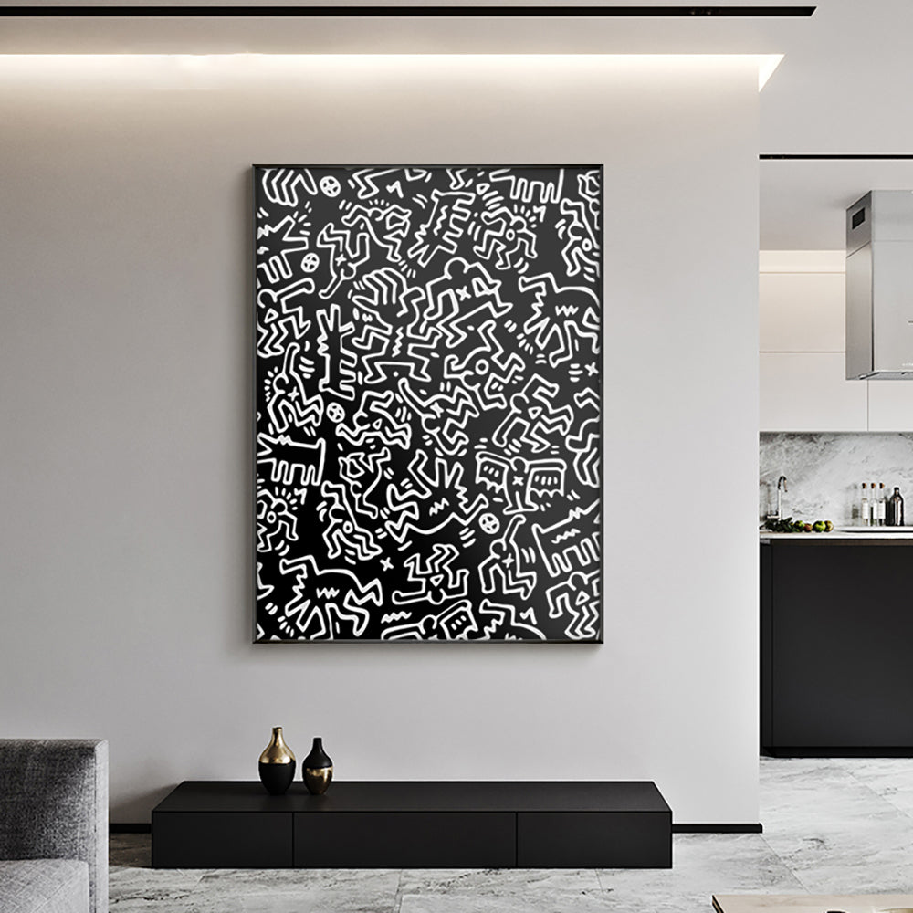 Monochrome Artwork Canvas Poster