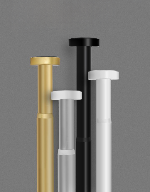 Aluminum Bathroom Shower Curtain Rail