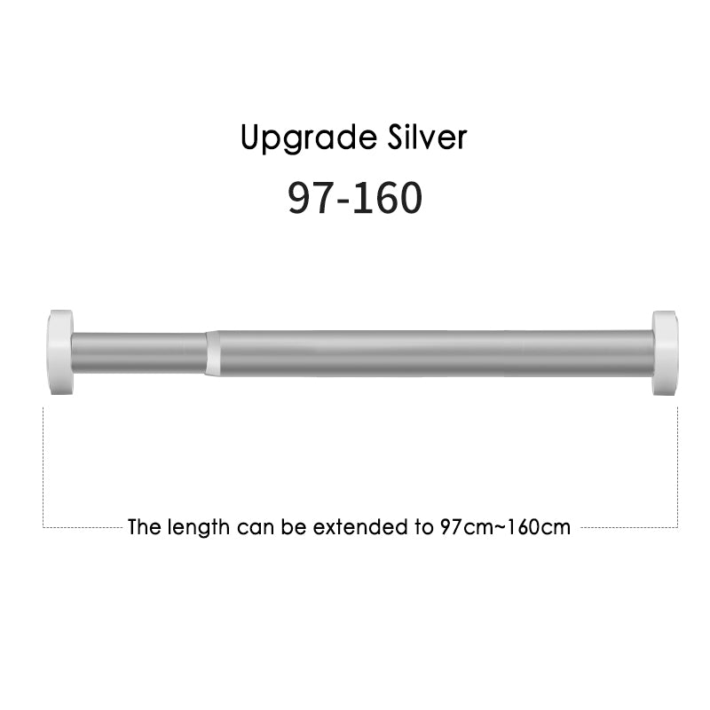 Aluminum Bathroom Shower Curtain Rail