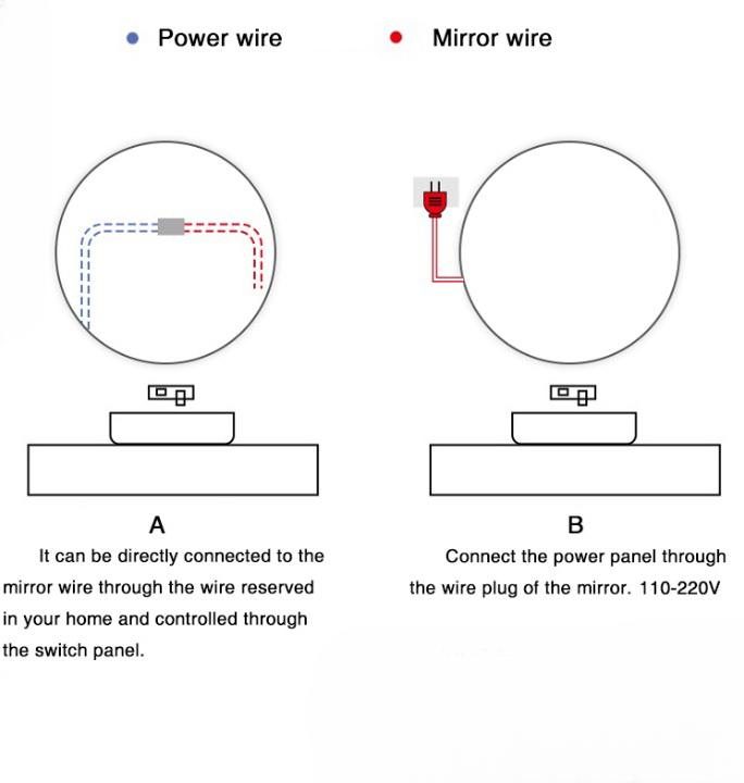 Round Bathroom Smart Mirror
