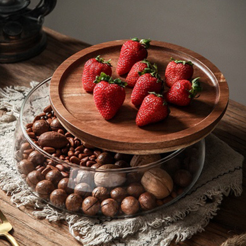 Wood & Glass Food Storage Containers