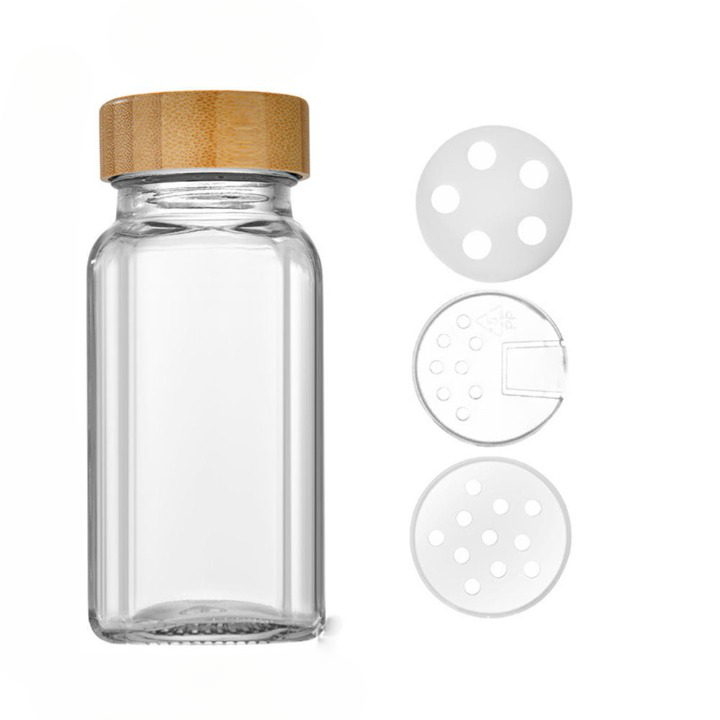 Spice Jar with Wooden Lid