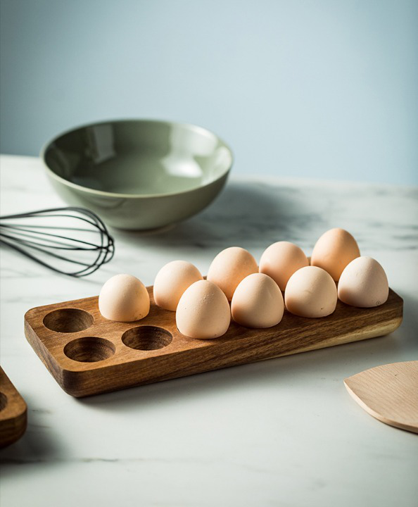 Wooden Egg Refrigerator Holder