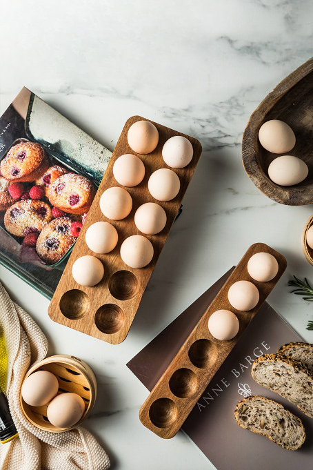 Wooden Egg Refrigerator Holder