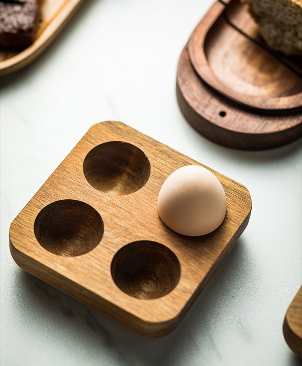 Wooden Egg Refrigerator Holder
