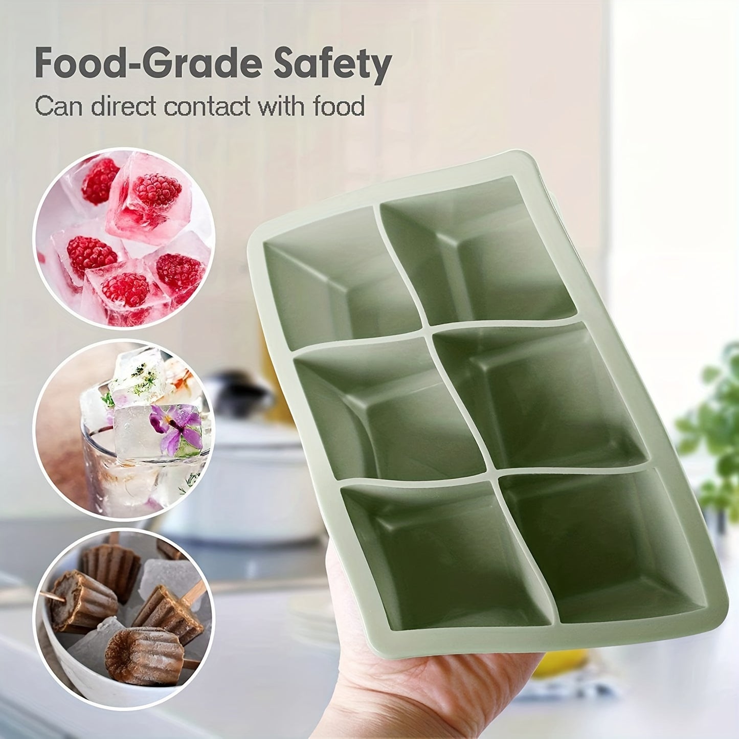 Multiple Sizes Silicone Ice Cube Trays