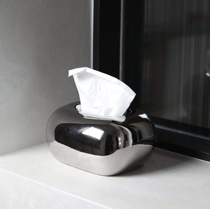 Ceramic Round Corner Tissue Boxes