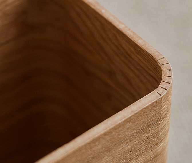Light Lux Wood Trash Can