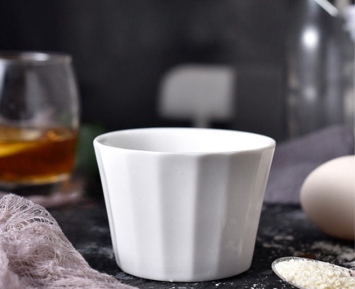 White Ceramic Baking Bowls (Set of 4)