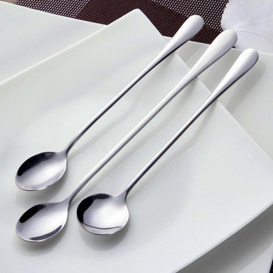 Long Handle Stir Spoon, Coffee Spoon & Dessert Spoon