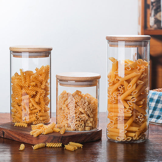 Oval Glass Organizer Jars