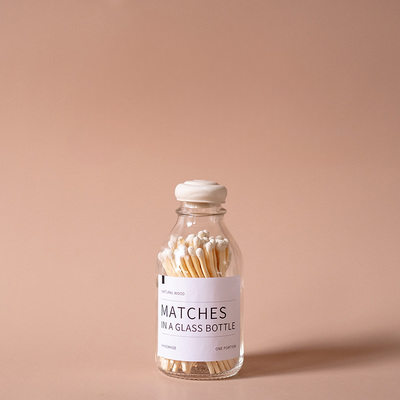 Light Lux Matches In a Glass Bottle