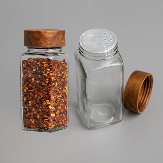 Spice Jar with Wooden Lid