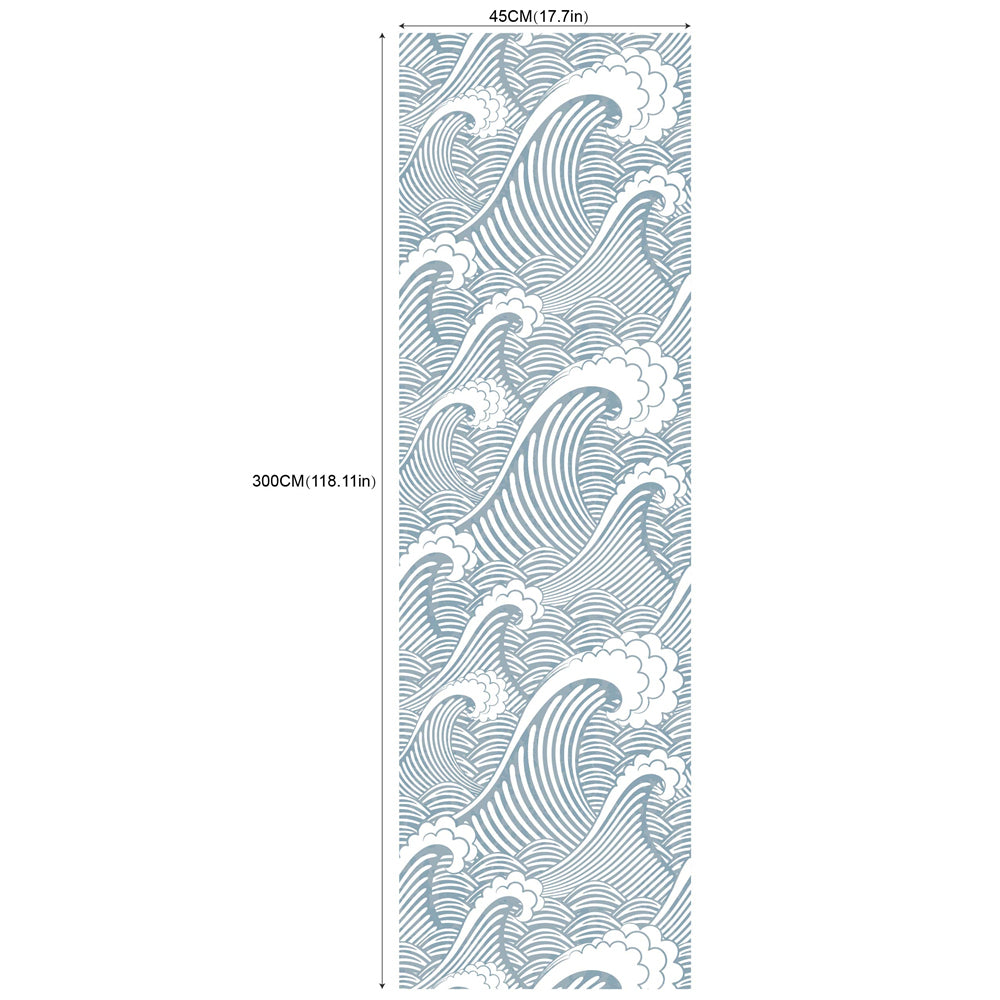 Blue Waves Peel And Stick Wallpaper