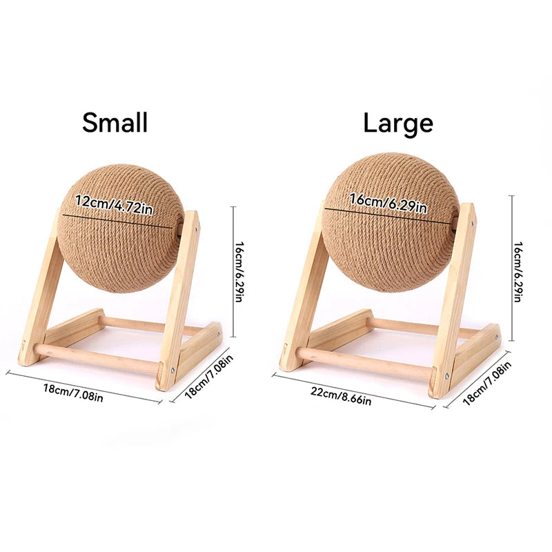 Cat Scratching Rotating Ball Toy