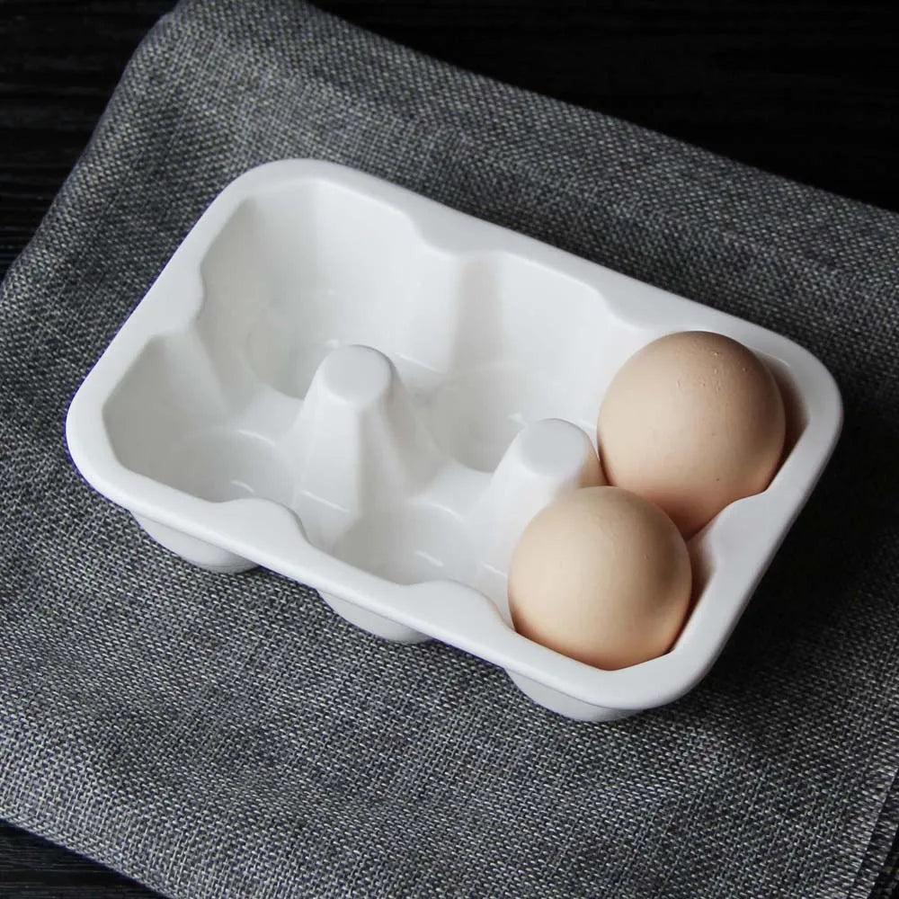 Ceramic 6/12 Grid Egg Box Holders