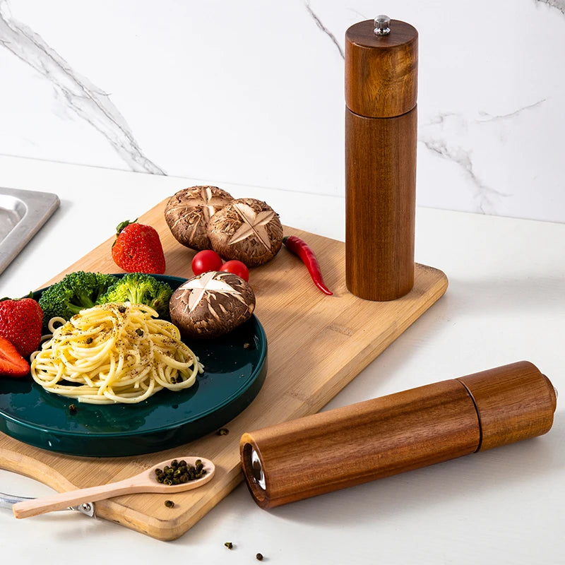 Wooden Salt & Pepper Mill Set