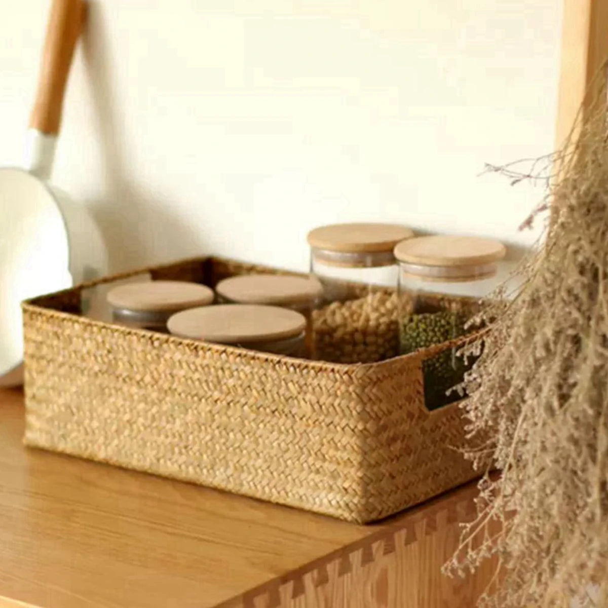 Woven Seagrass Storage Baskets