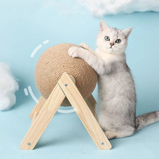 Cat Scratching Rotating Ball Toy
