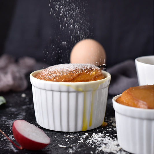 White Ceramic Baking Bowls (Set of 4)