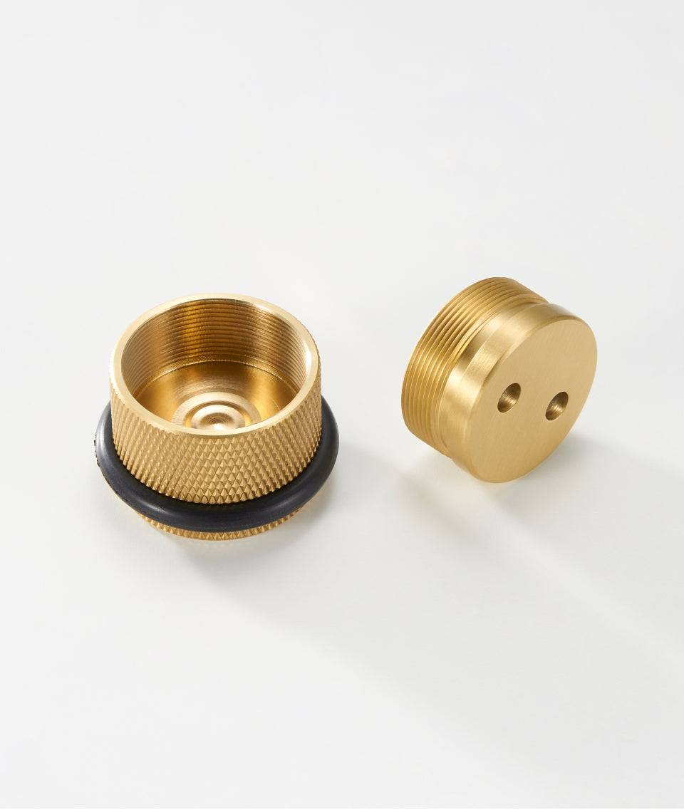 Light Lux Thick Knurled Brass Door Stop Bumpers