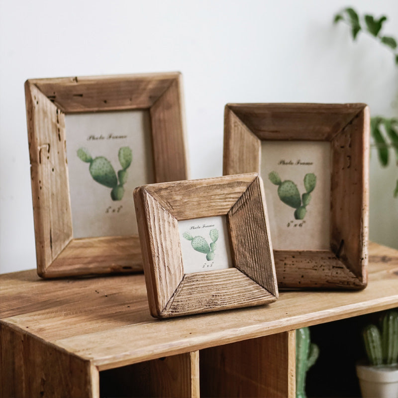 Rustic Style Wooden Photo Frames