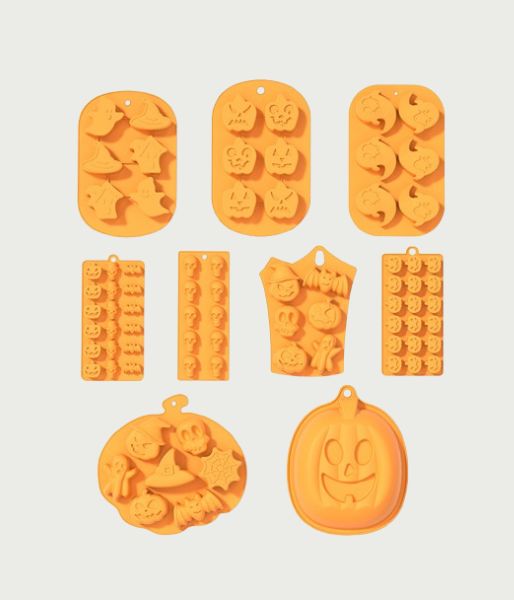 Halloween Cake & Candy Silicone Mold Trays