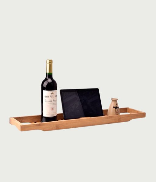 Thin Bamboo Bathtub Tray