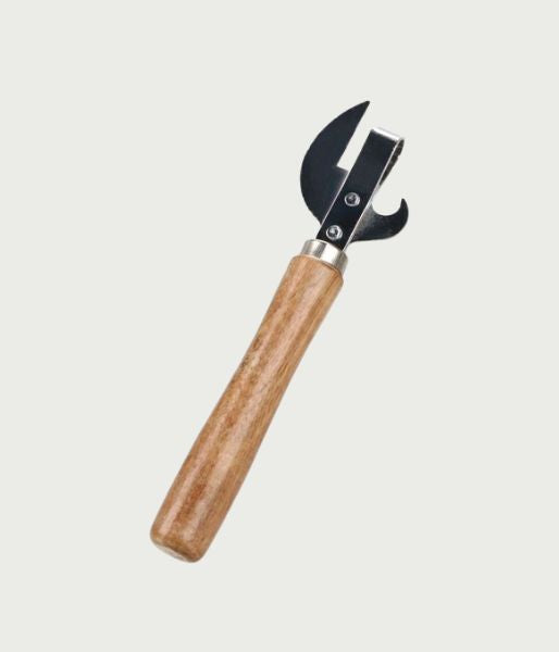 Manual Can Opener with Wooden Handle