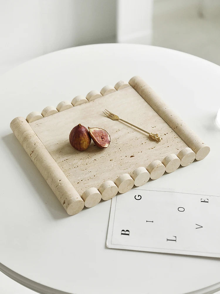 Light Lux Travertine Style Tray
