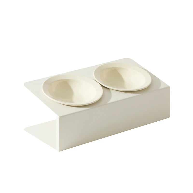 Ceramic Bowls with Metal Stand