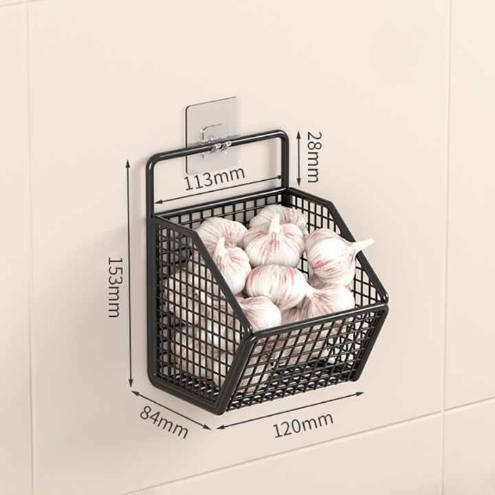 Wall Mounted Metal Storage Baskets