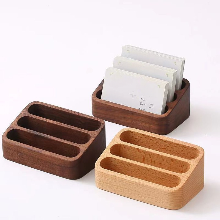 Wooden Business Card Stands