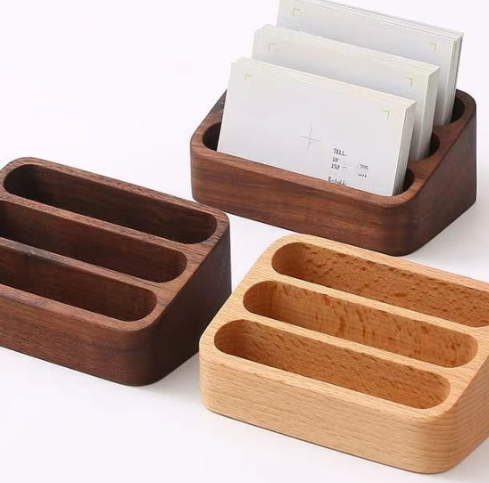 Wooden Business Card Stands
