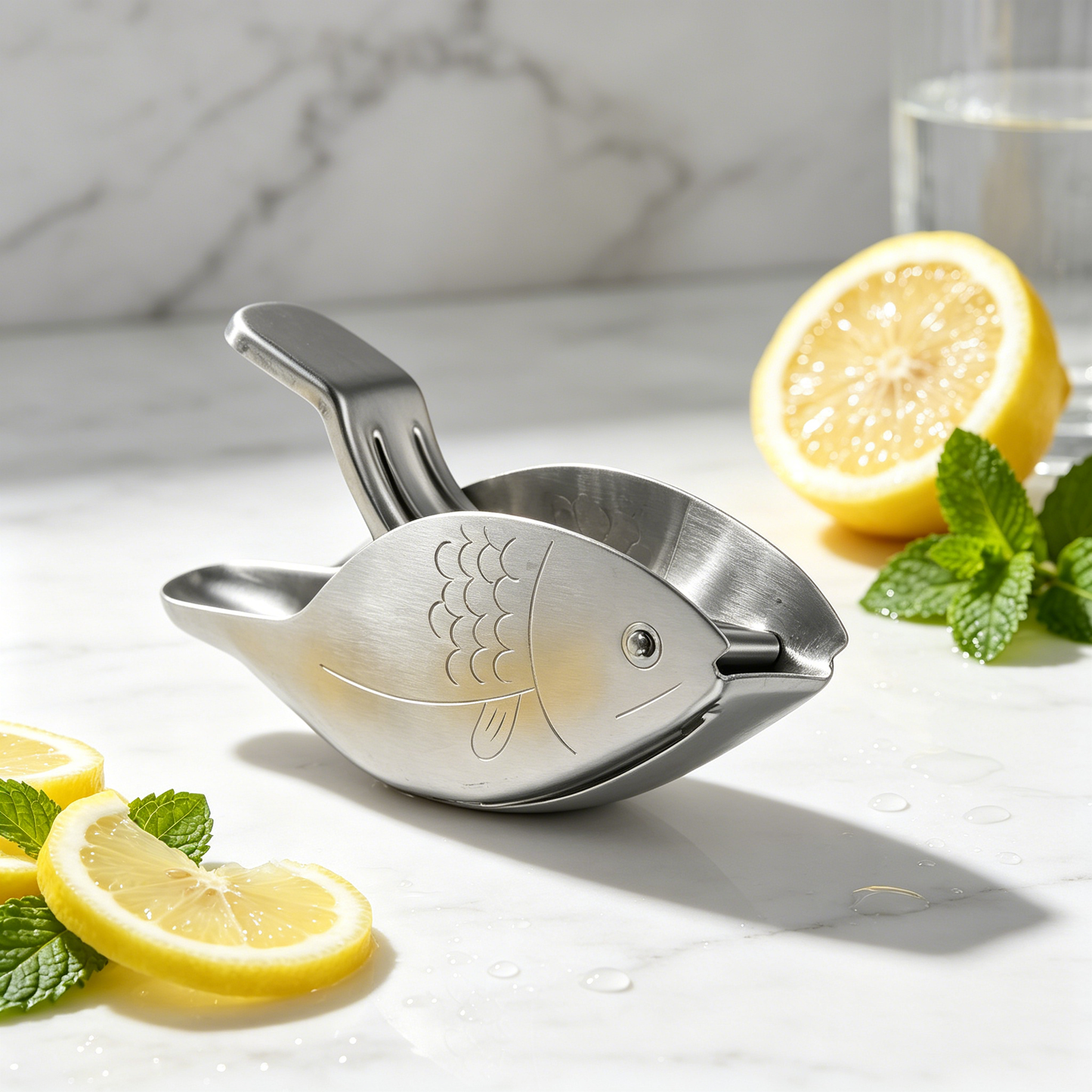 Manual Fish Shaped Lemon Handheld Squeezer