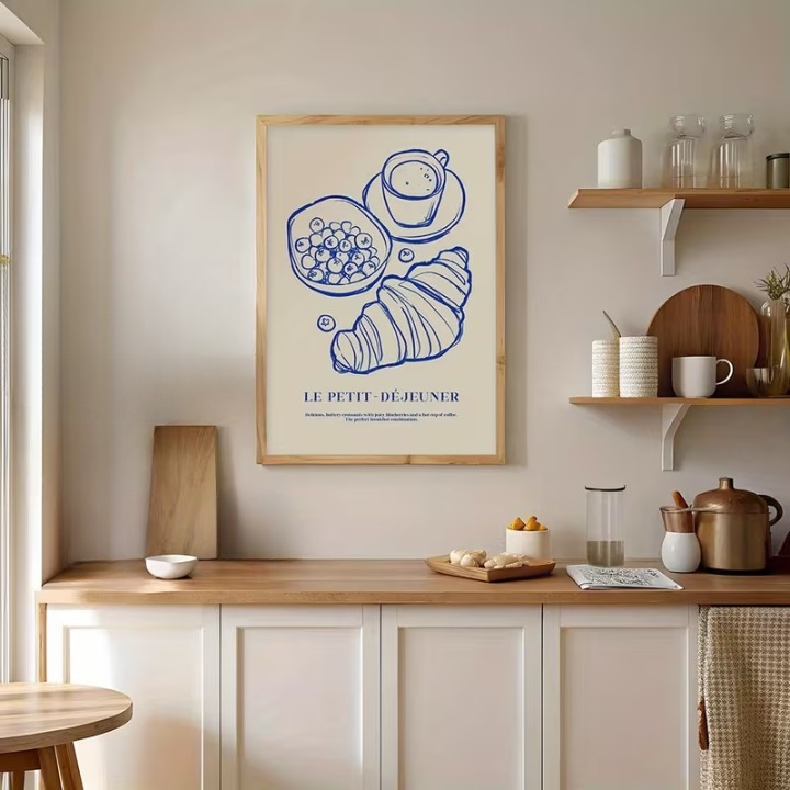 French Croissants Canvas Poster