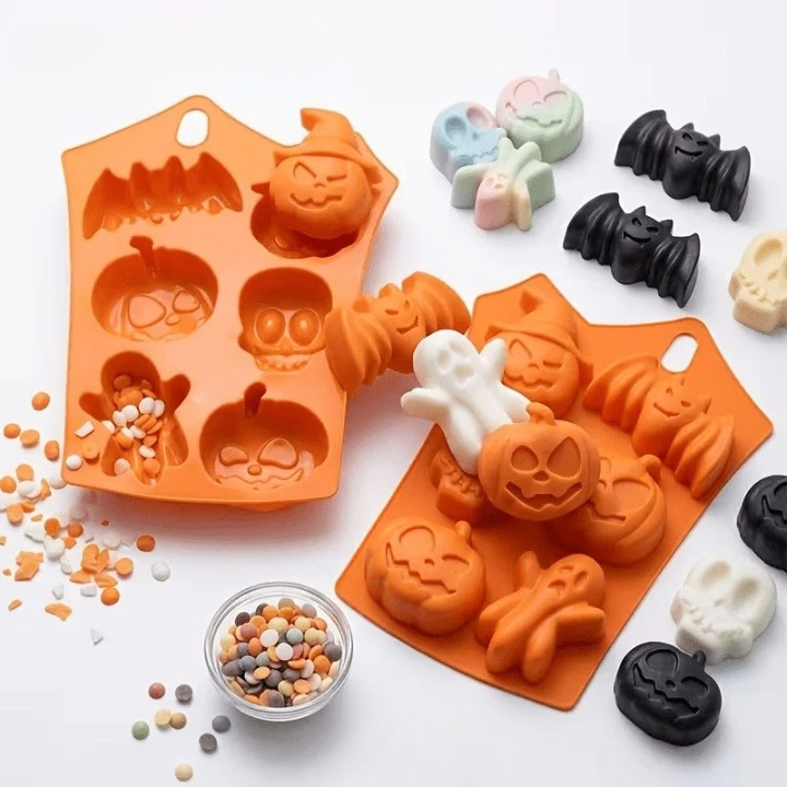 Halloween Cake & Candy Silicone Mold Trays